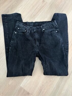 Levi's Men's Slim Straight Jeans - Black Denim
